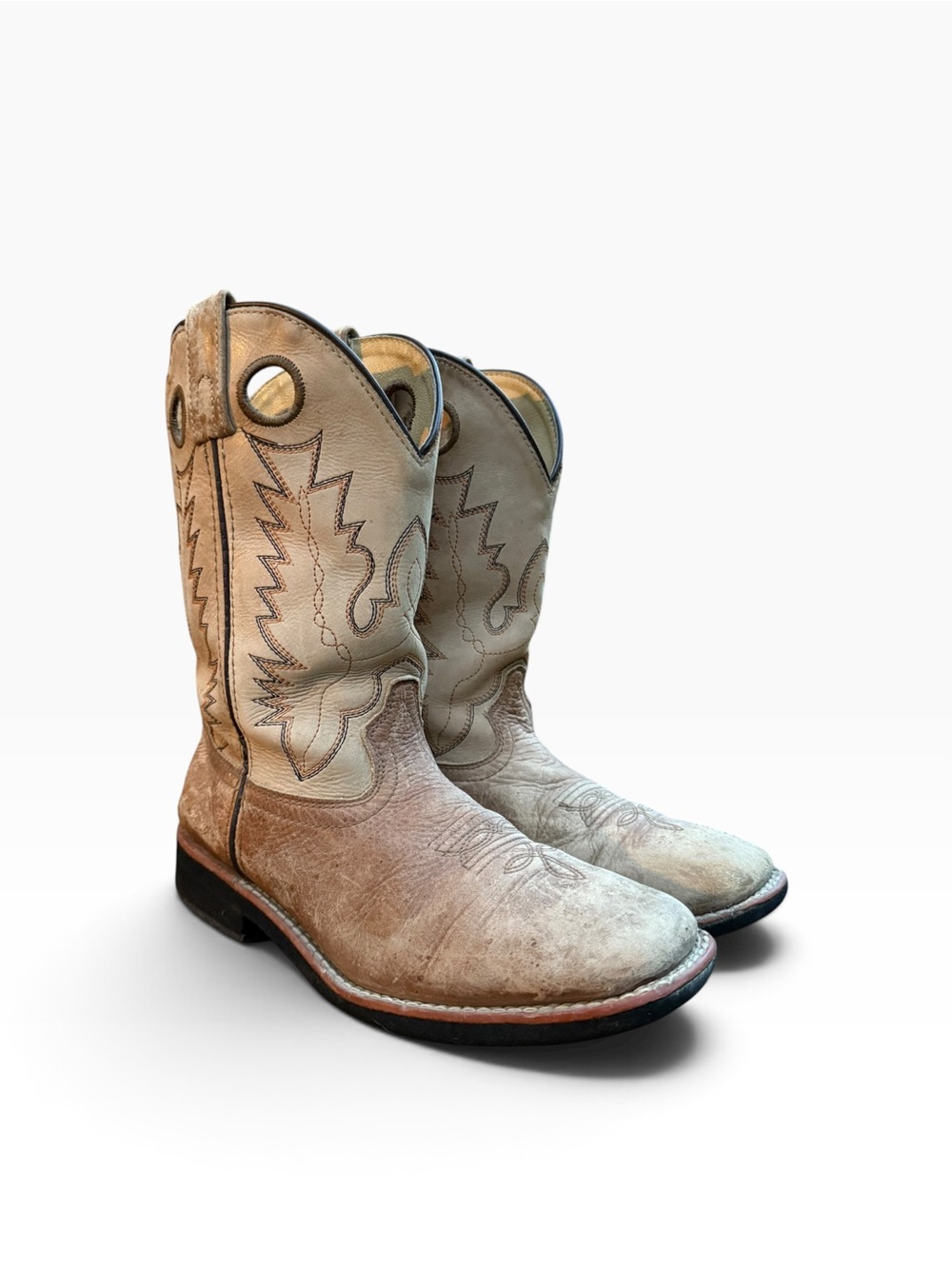 Smoky Mountain Distressed Leather Western Cowboy Boots Size 6